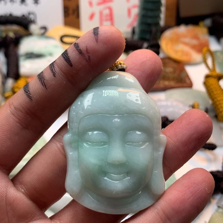 翡翠未镶嵌颈饰保真天然a货翡翠