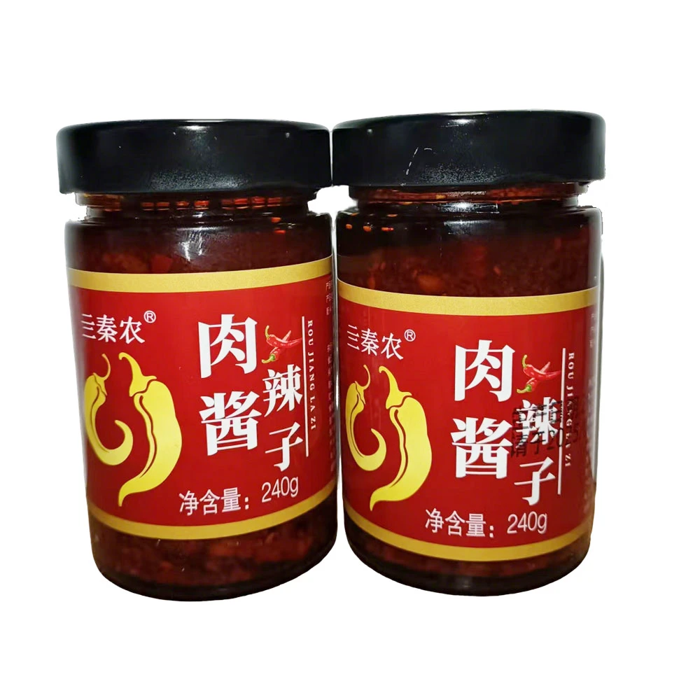 陕西肉酱辣子240克/瓶夹馍拌面下饭辣椒酱