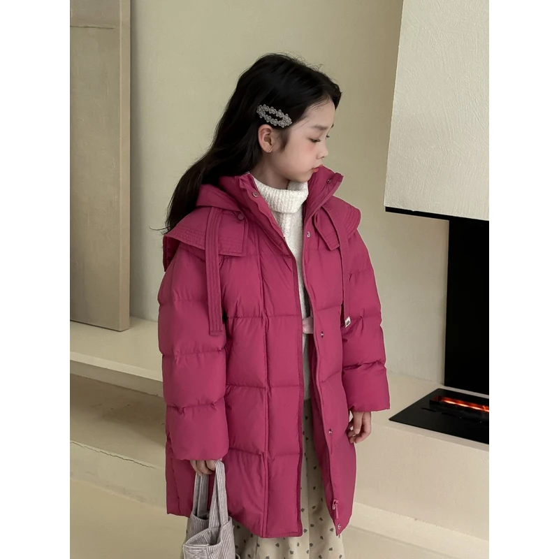 XX-2024冬季杜邦三防可拆卸连帽长款羽绒服外套7596