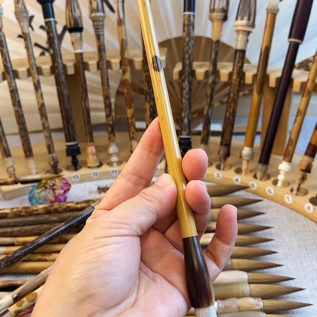 纯狼羊兼毫4.0作品毛笔