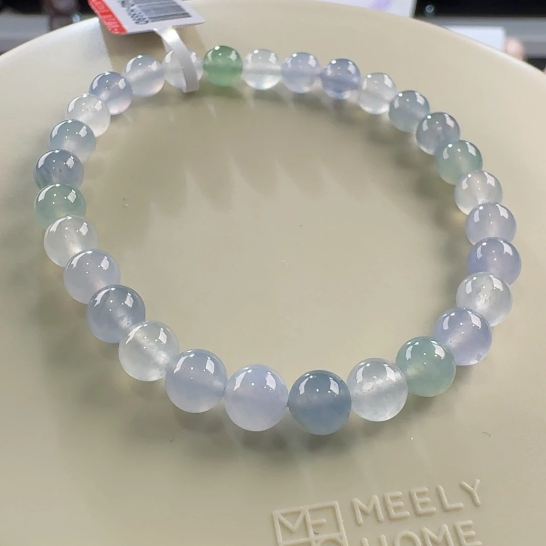 翡翠手链未镶嵌多宝单圈卡6