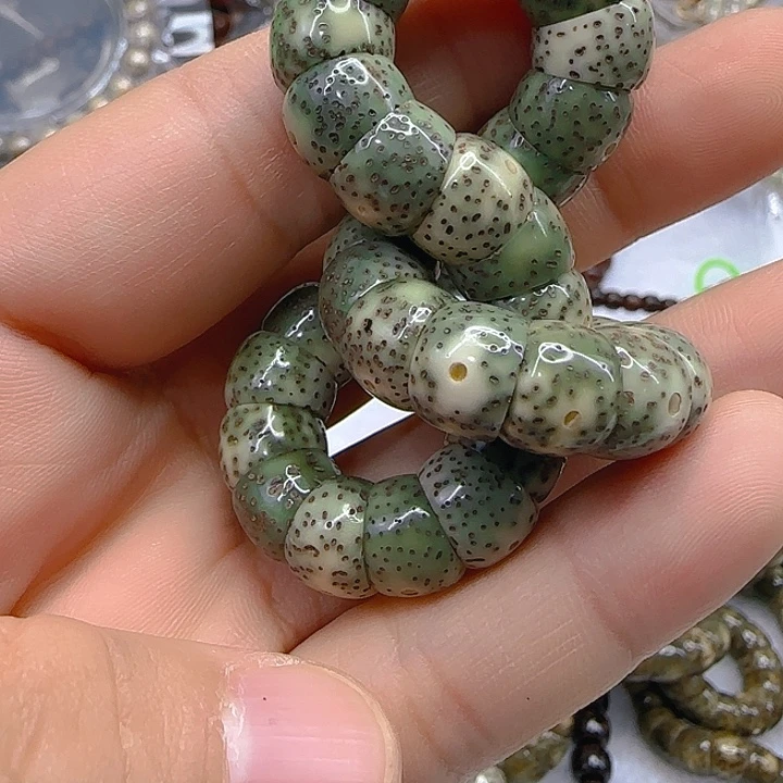 星月菩提手串128绿星月菩提10单圈大肠