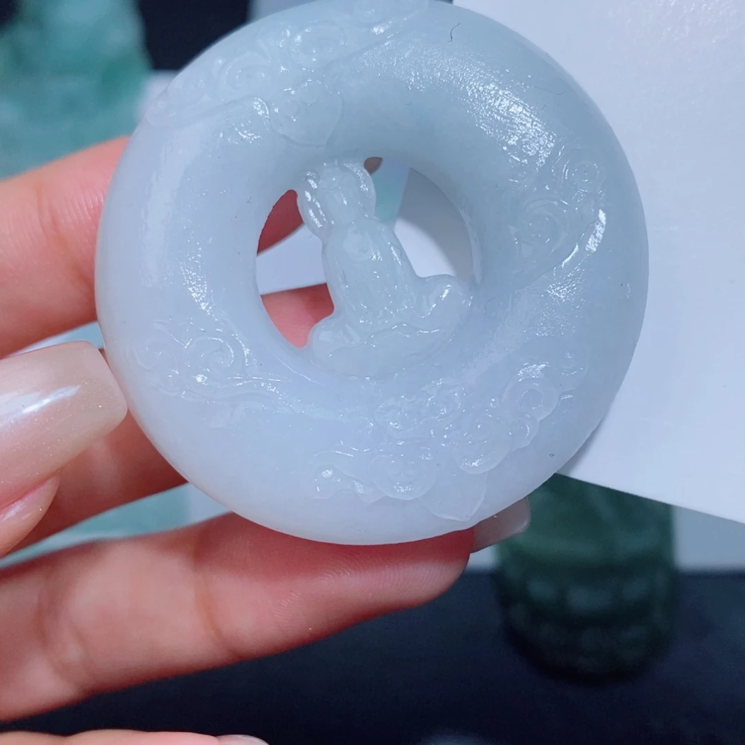 定制翡翠未镶嵌定制毛货翡翠挂件