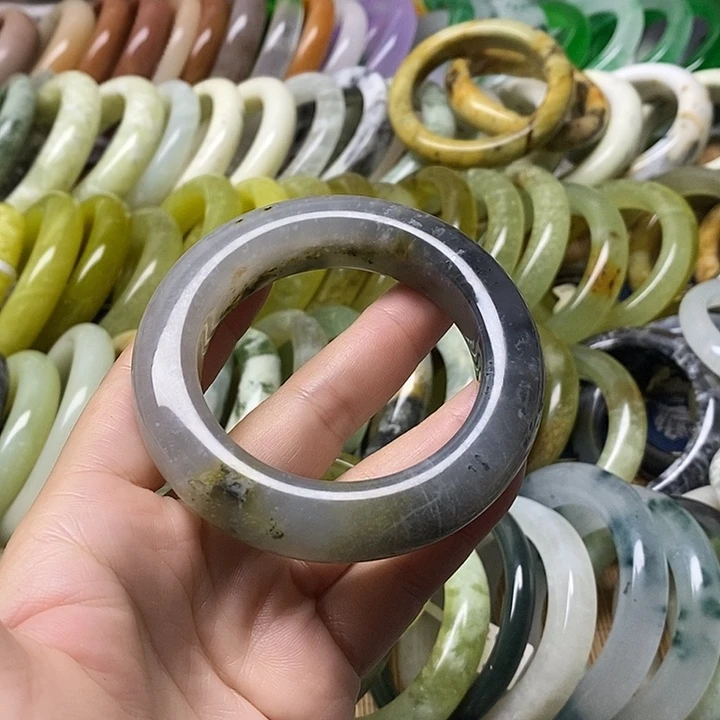 未镶嵌蛇纹石玉手镯