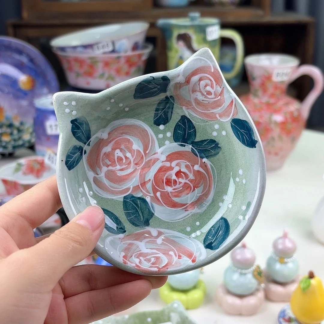 景德镇手绘高温釉下彩陶瓷茶具