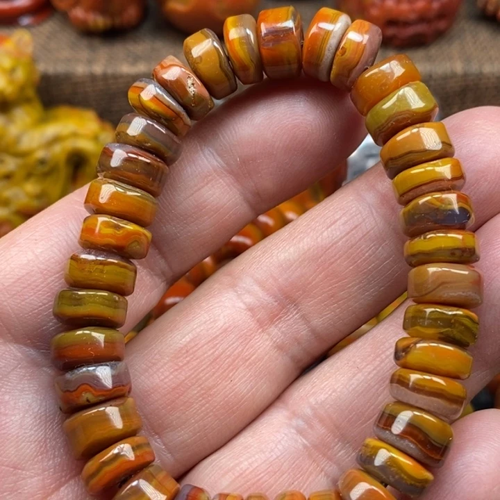 玛瑙/玉髓手链未镶嵌蜡***爸