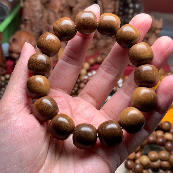 手串/手链檀香木老山檀1415黑油老料奶香