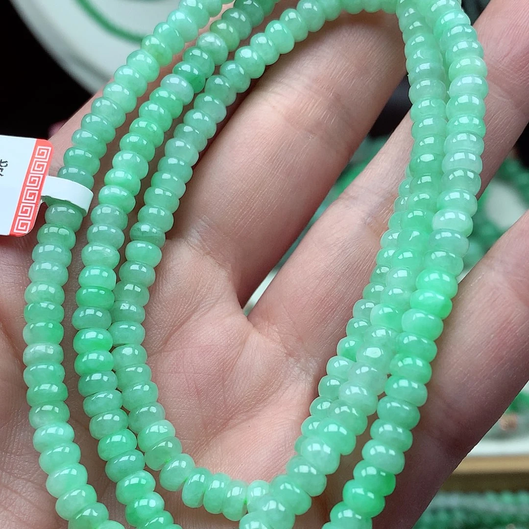 翡翠未镶嵌毛衣链翡翠