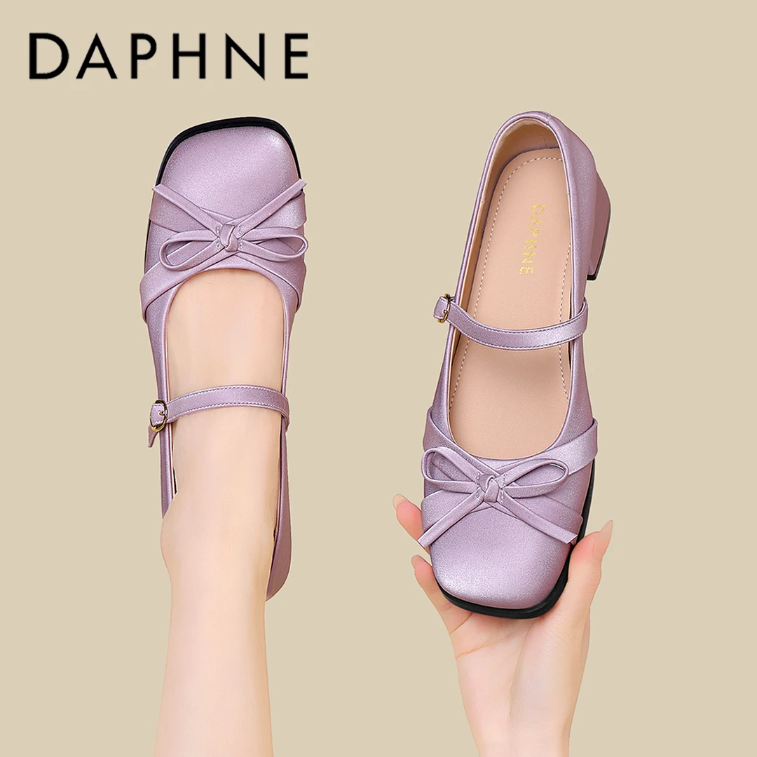 达芙妮富家千金大小姐鞋子2025秋季爆款单鞋搭配裙子气质玛丽珍鞋