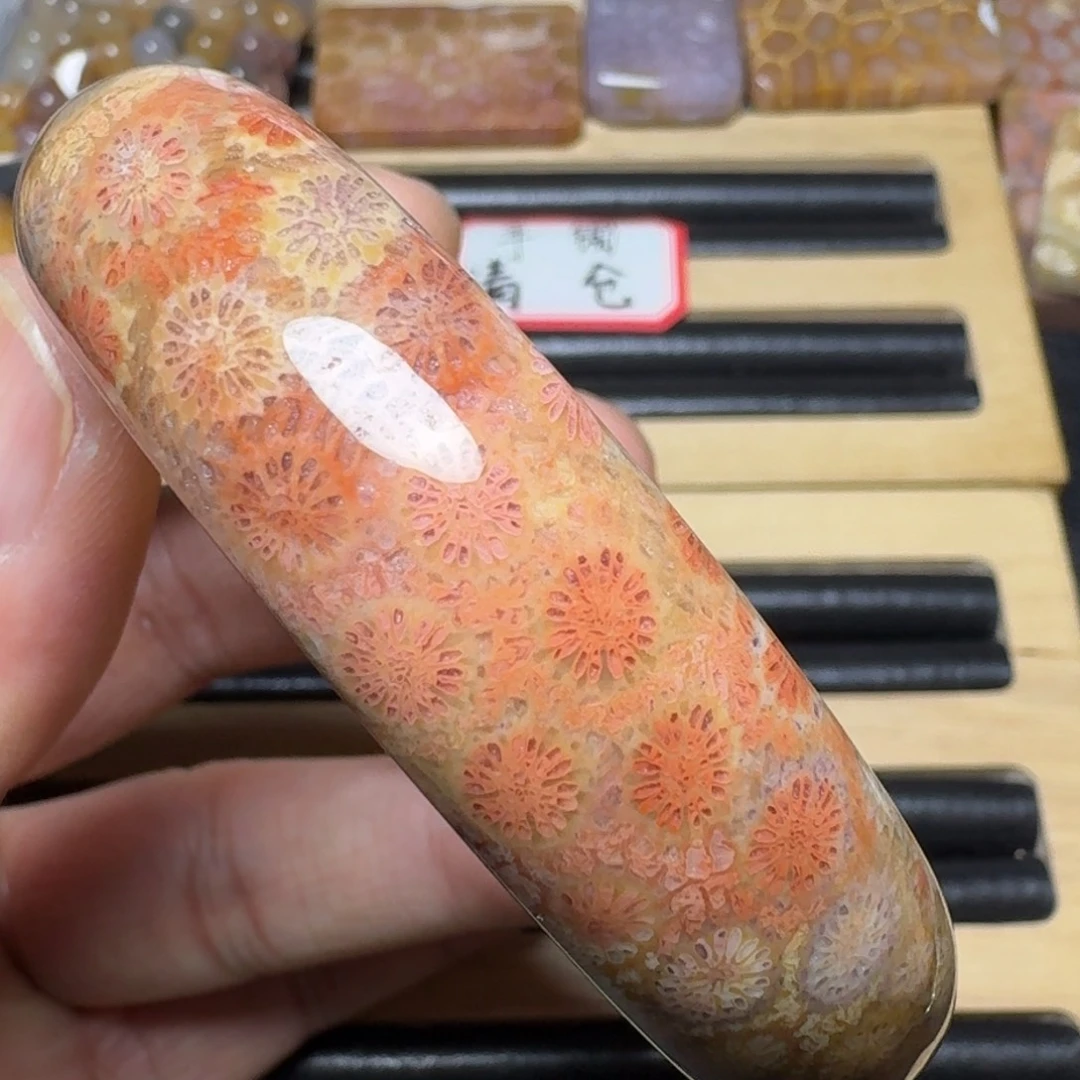 硅化玉纯天然色有机玉石未镶嵌59.7圈口