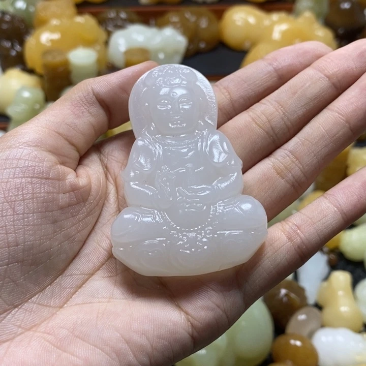 完全开放白色观音双面