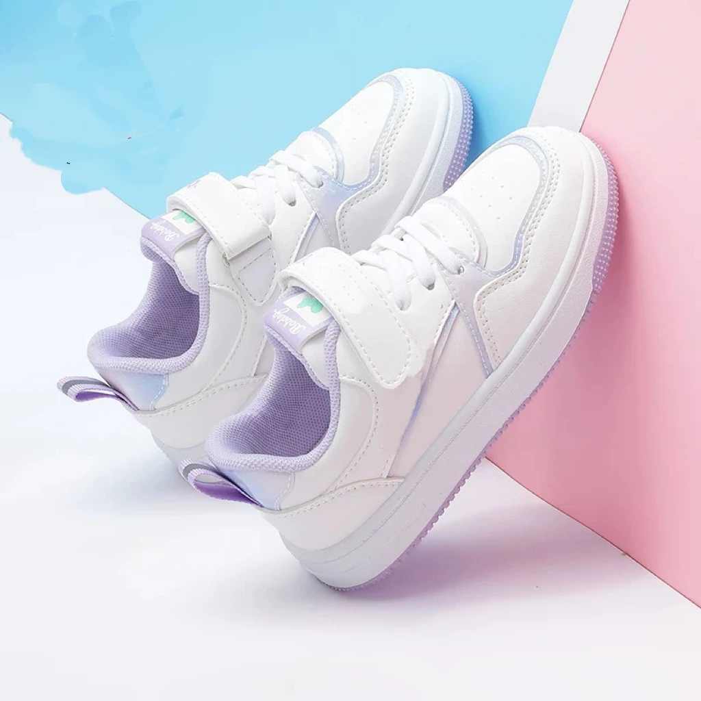 2320春秋新款男女童小白鞋儿童防滑软底休闲鞋板鞋