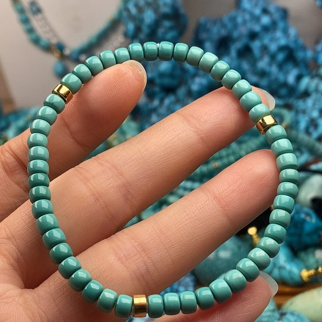 绿松石未镶嵌珠宝半成品