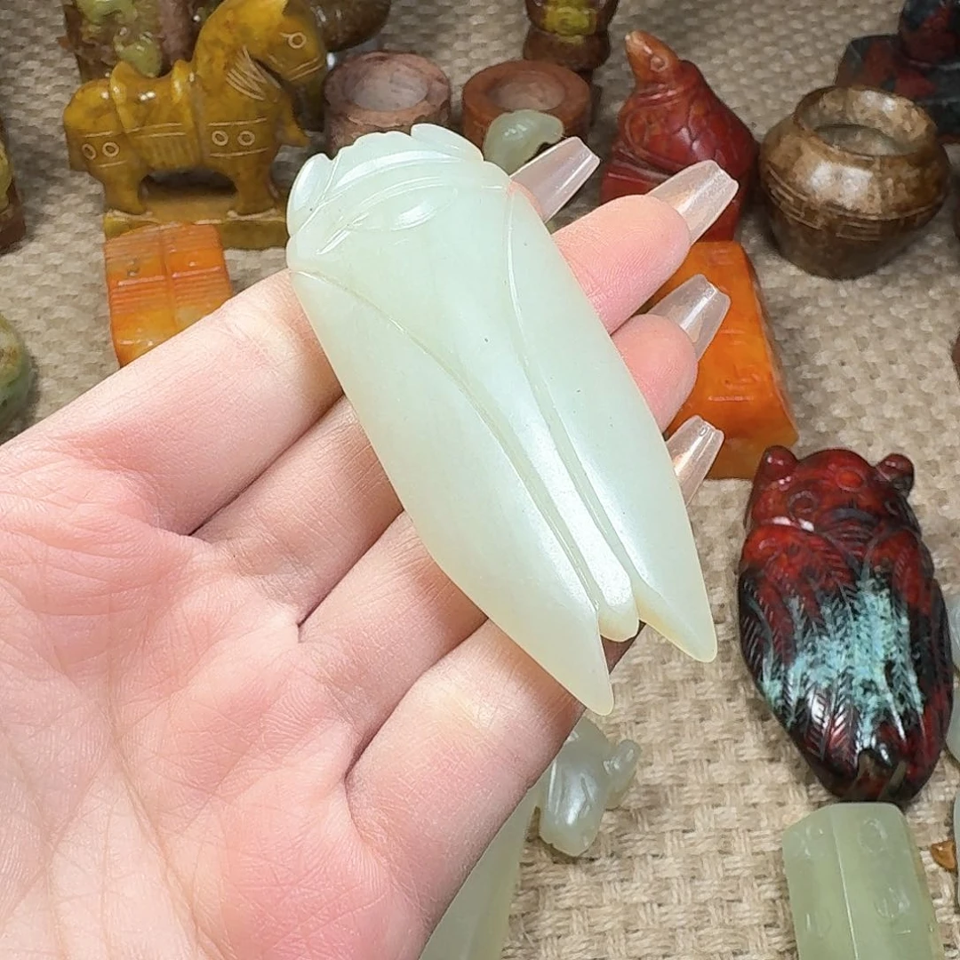 白玉菩提吊坠挂件