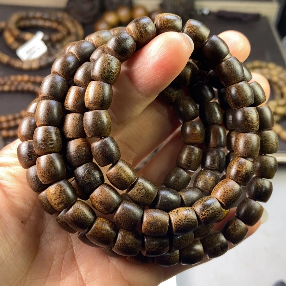 沉香手串阿*嗦越南芽庄白