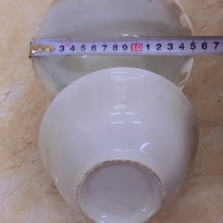 陶2个15厘米老白胎碗景德镇