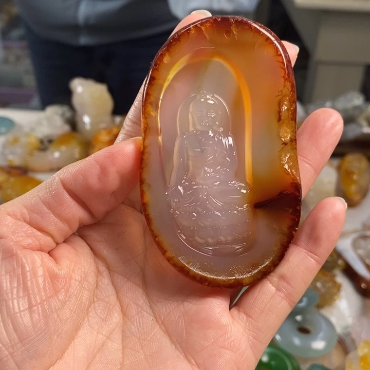 玛瑙/玉髓吊坠(不含链)未镶嵌