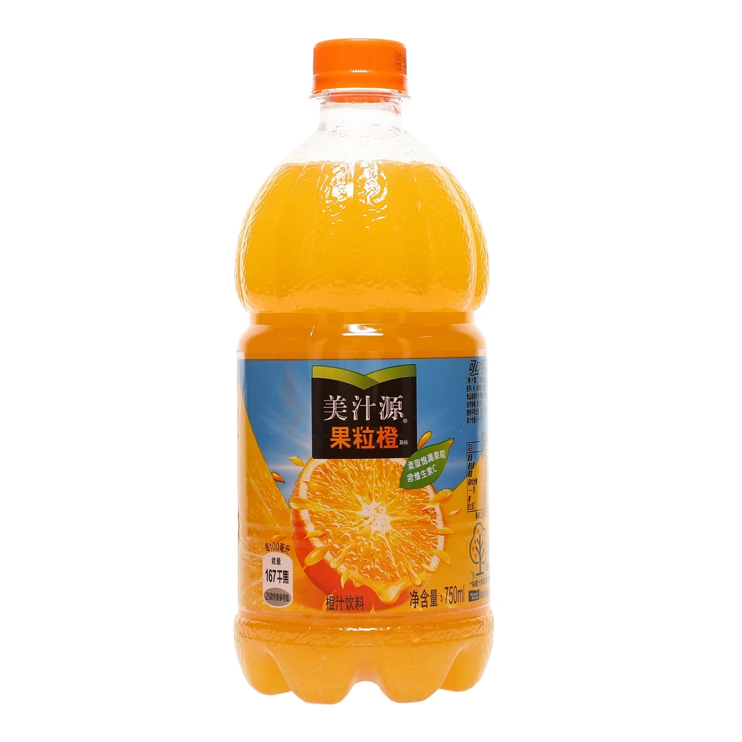 Minute Maid/美汁源果粒橙橙汁饮料橙味 750ml*12瓶夏日必备饮品