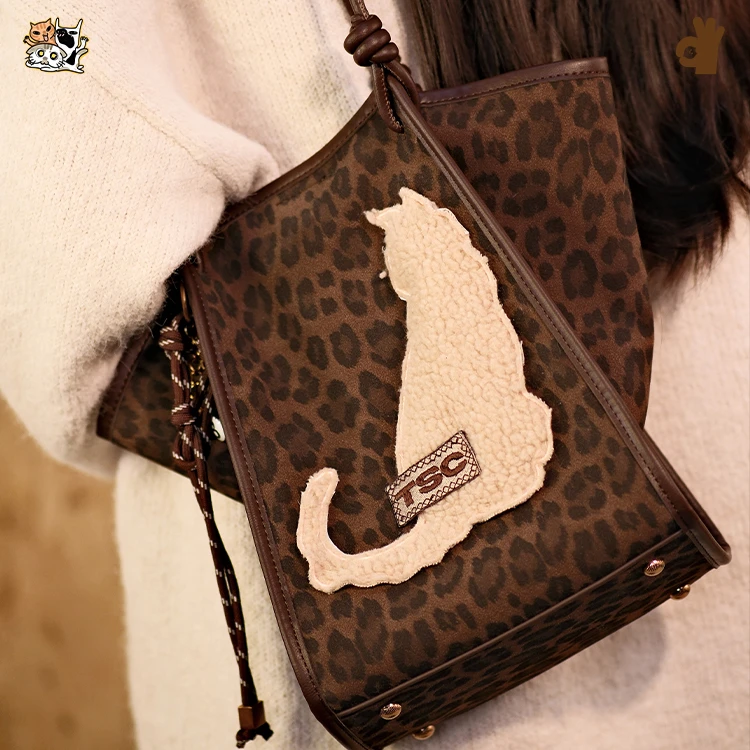 【里予小猫】新年新品原创设计酷炫风格手作包猫元素小众单肩手提