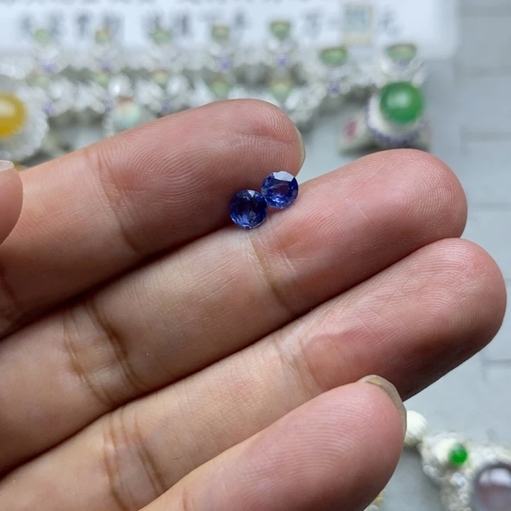 未镶嵌缅甸天然无烧蓝宝石定制蓝宝石蓝宝石1.1ct