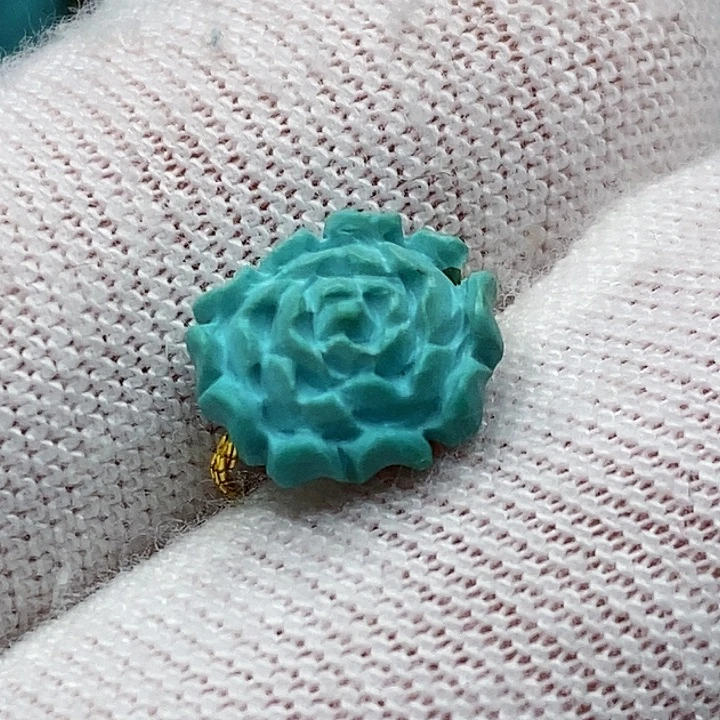 绿松石未镶嵌天然原矿 地大质检