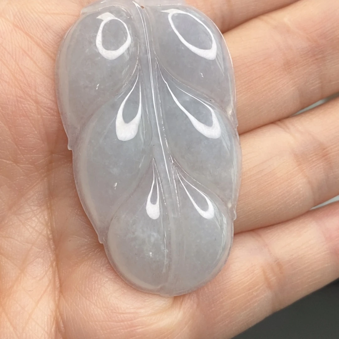 颈饰未镶嵌翡翠叶子
