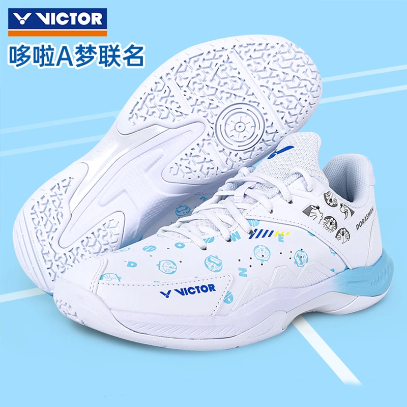 VICTOR/威克多胜利羽毛球鞋 哆啦A梦联名系列男女防滑运动鞋P-DRM