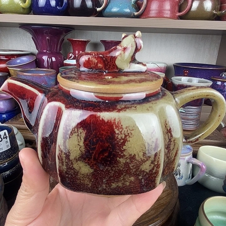 谢***E茶盏中国神后钧瓷茶具处理