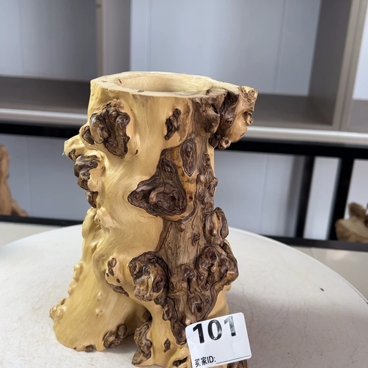 木石榴木榴疤茶桶笔筒