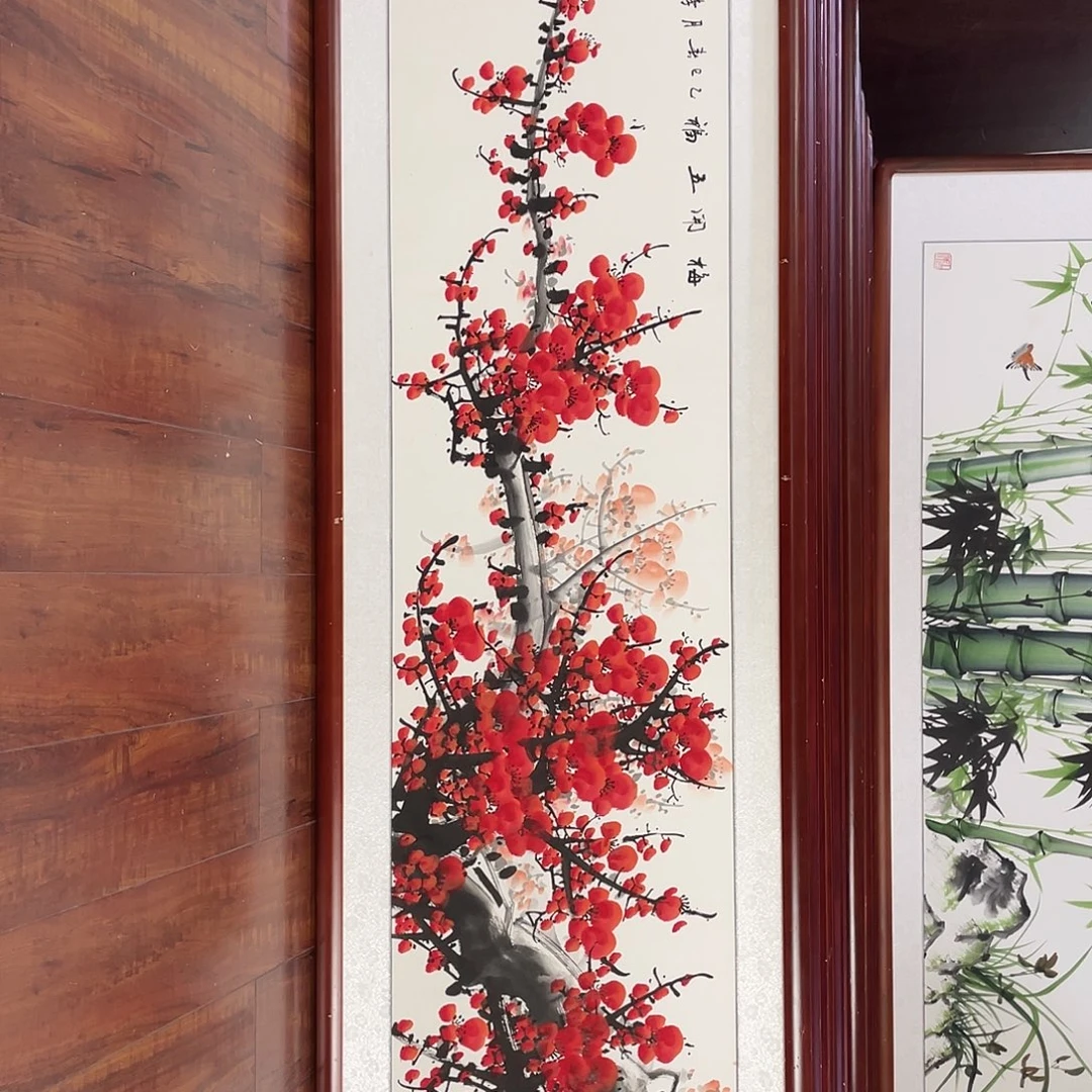 国画带框尺寸48*163厘米