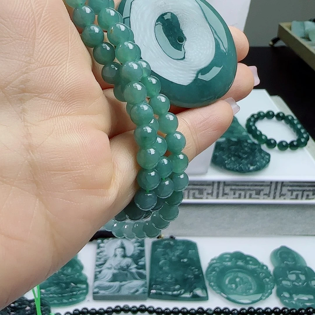 翡翠未镶嵌挂件111