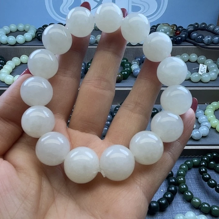 和田玉未镶嵌手链