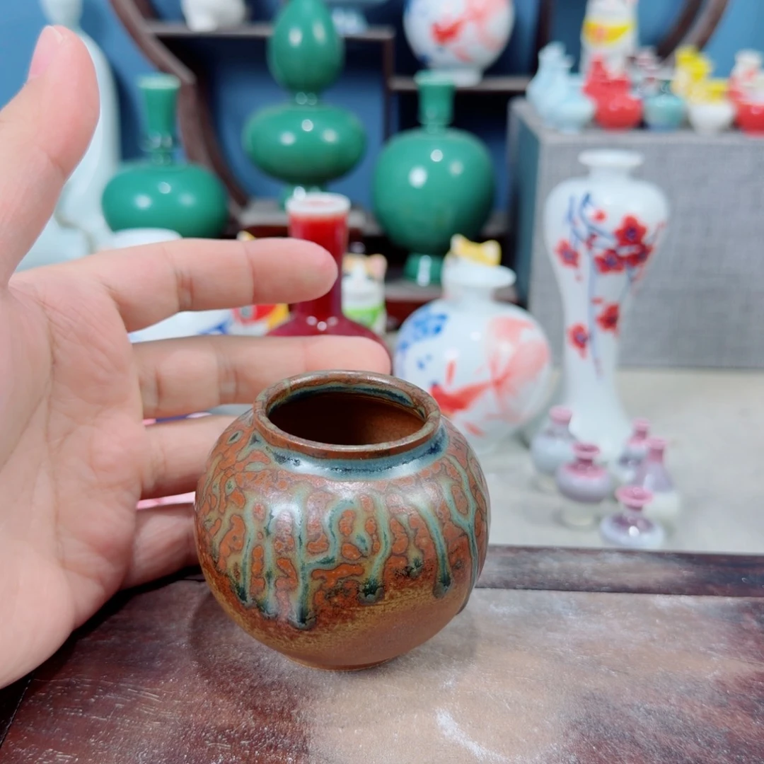 陶瓷手工小花器摆件