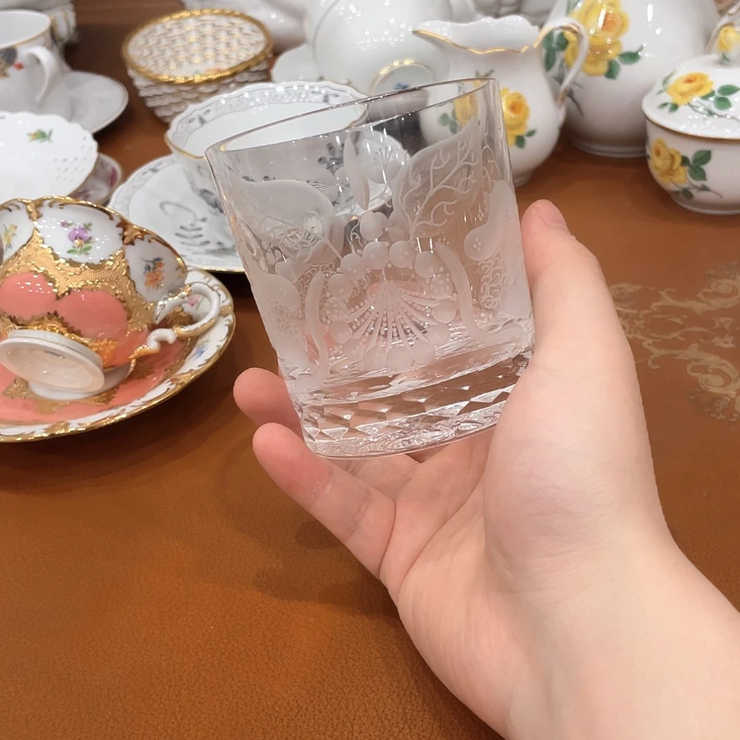 瓷片中古一等水墨兰花