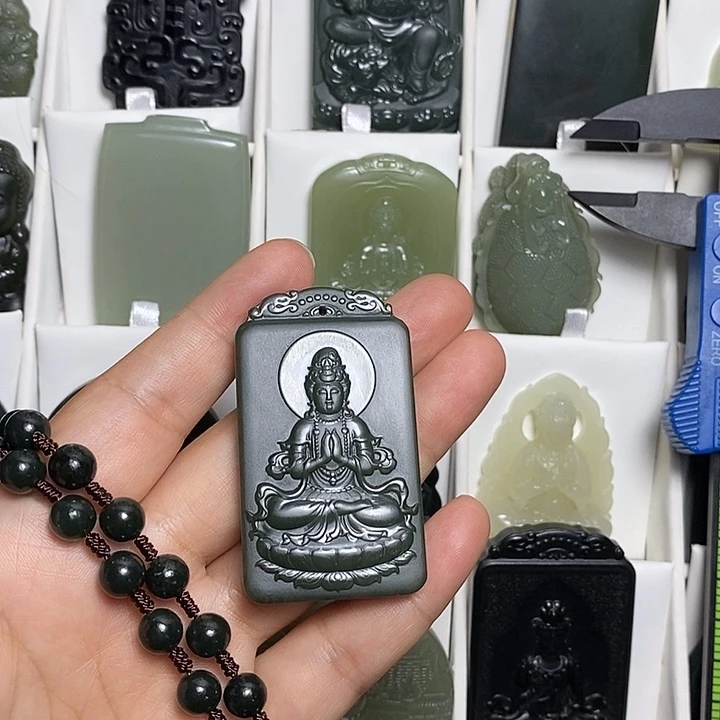 和田玉（碧玉）未镶嵌颈饰