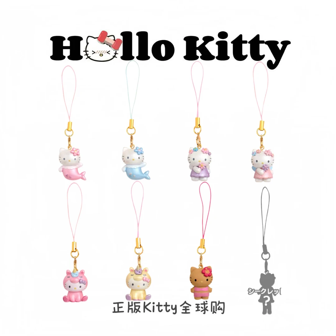 【日版正品】黑皮长腿独角兽美人鱼 Kitty 盲盒挂链