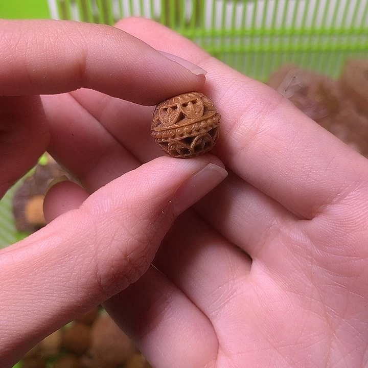 檀香木无事牌檀香镂空珠子