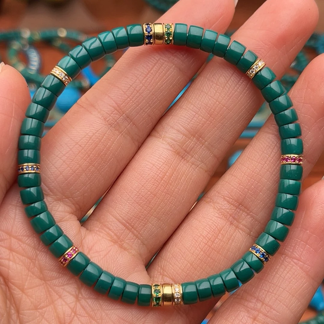 绿松石18K金镶嵌珠宝奇石