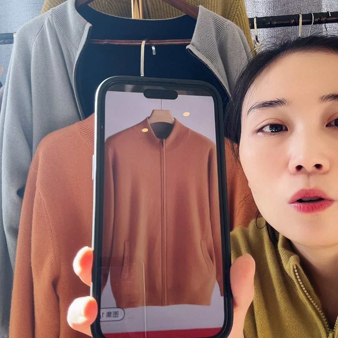 男双面可穿带兜出门山羊绒外套