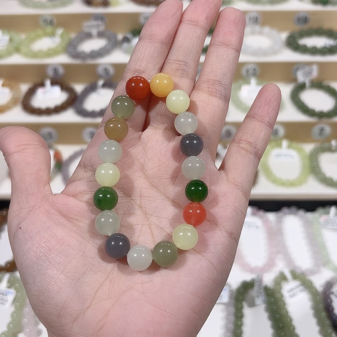 和田玉手链未镶嵌若**花a