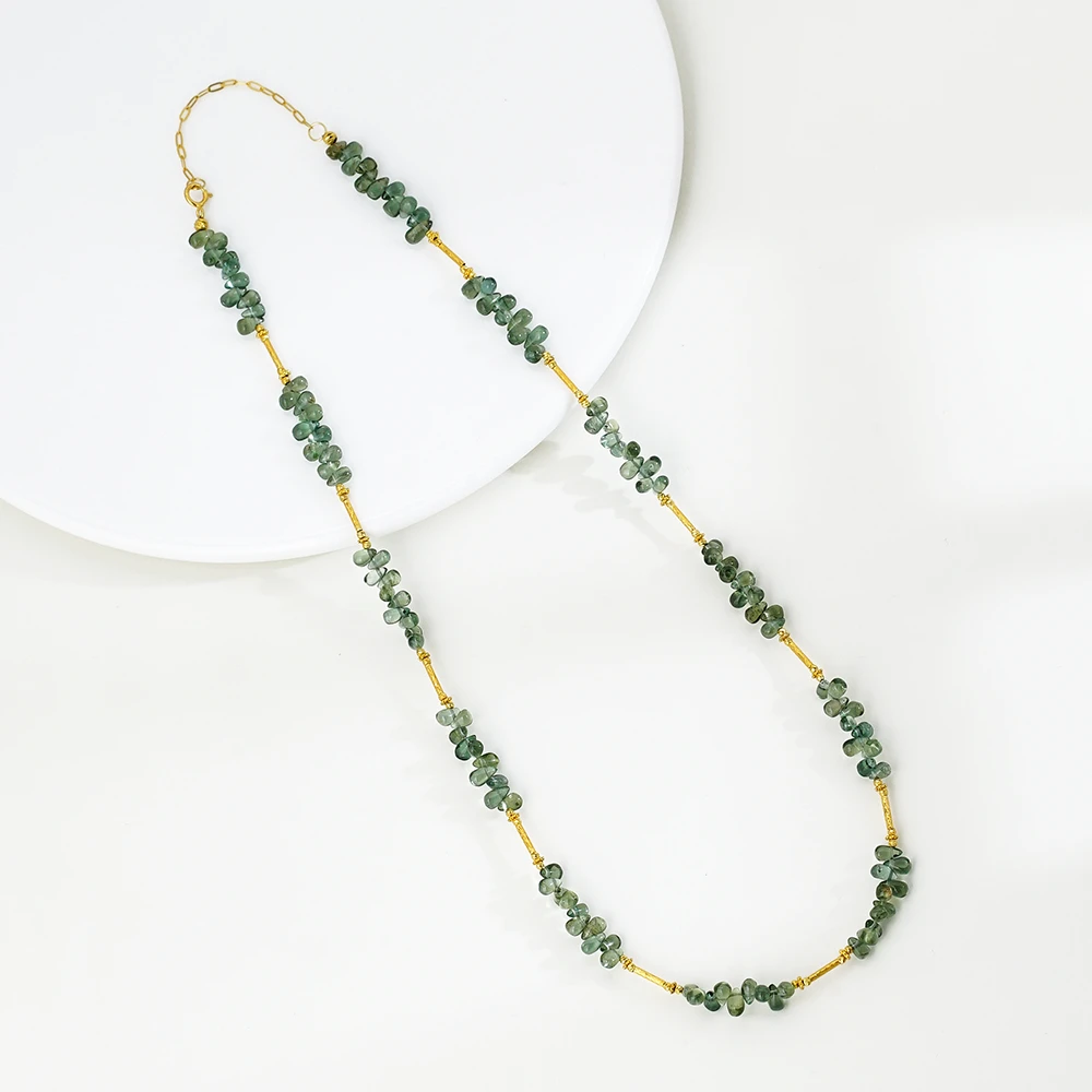 孤品18K磷灰石项链（38+5）44697