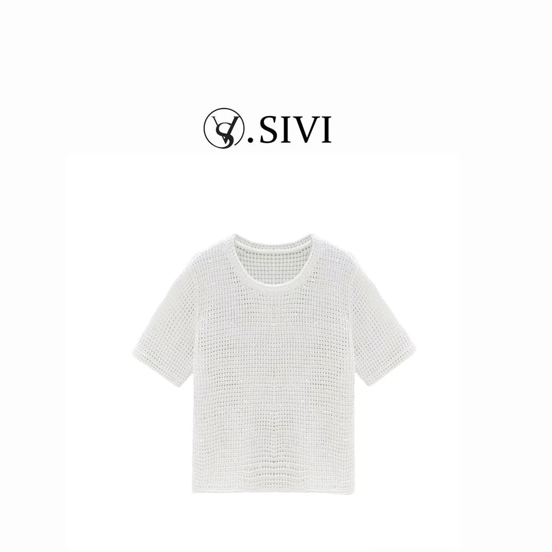 熙薇【极简主义】2025春季新款时尚百搭休闲上衣毛衣H2131