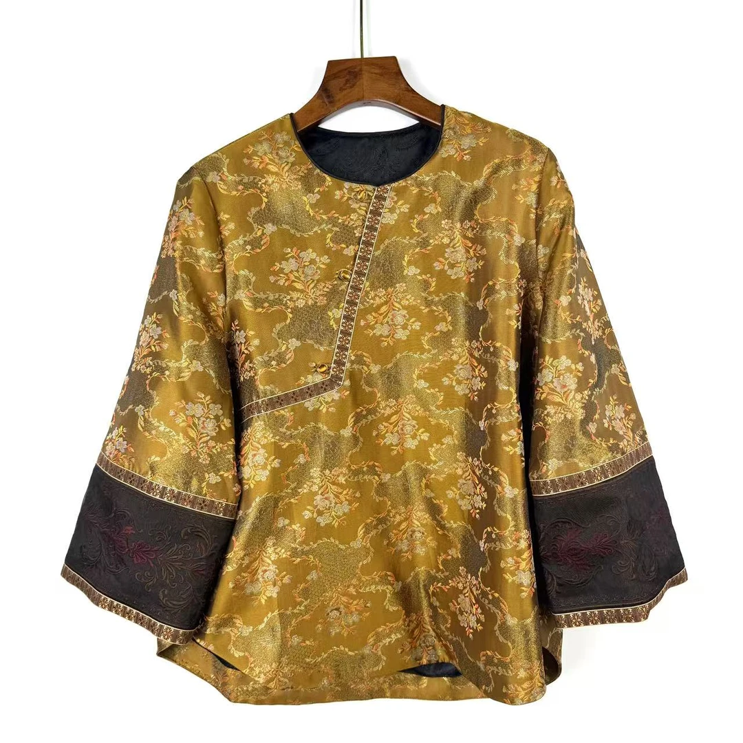 寻知·朱总原创设计XZS165Y金縠绛熵​上衣