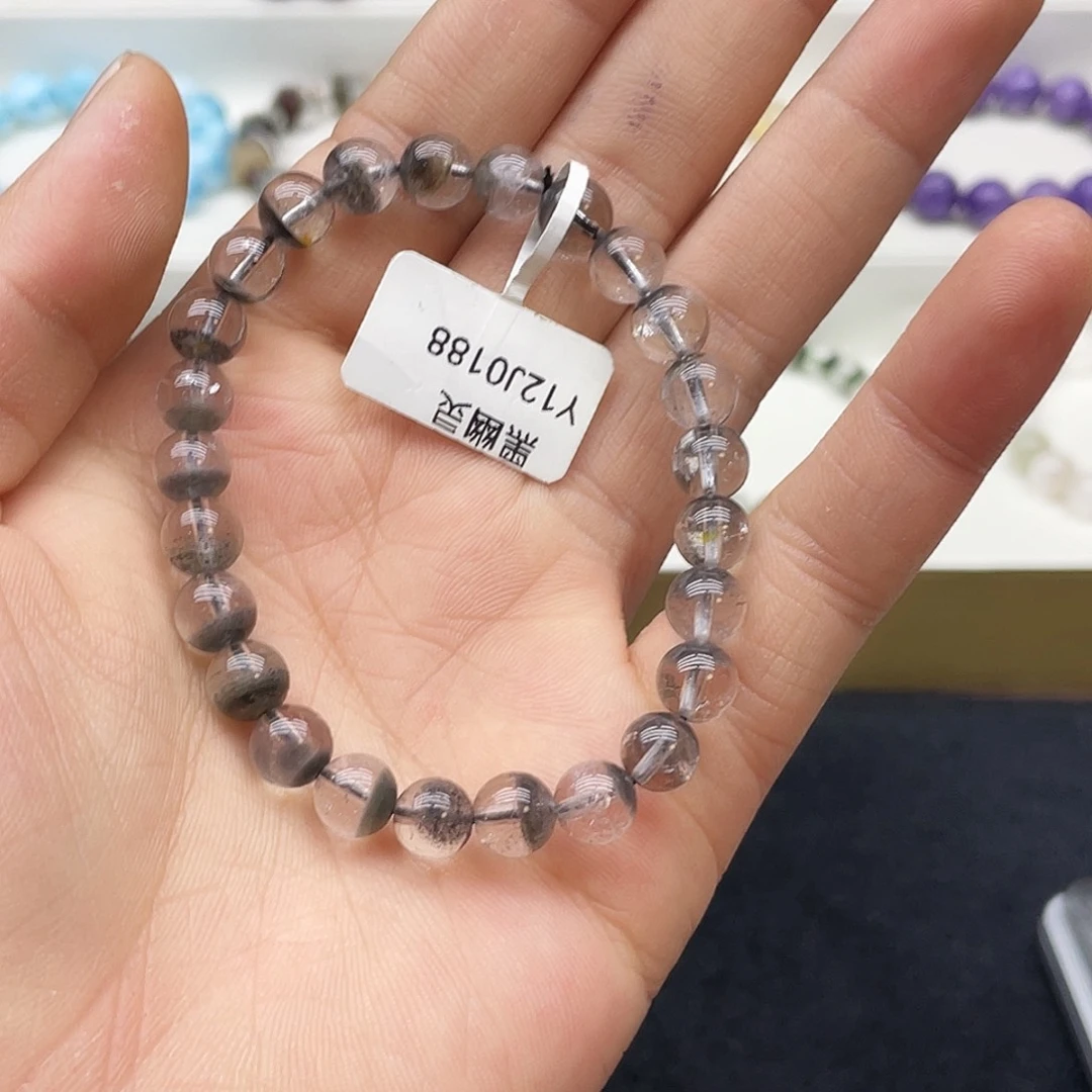 水晶手链未镶嵌黑幽灵7.9