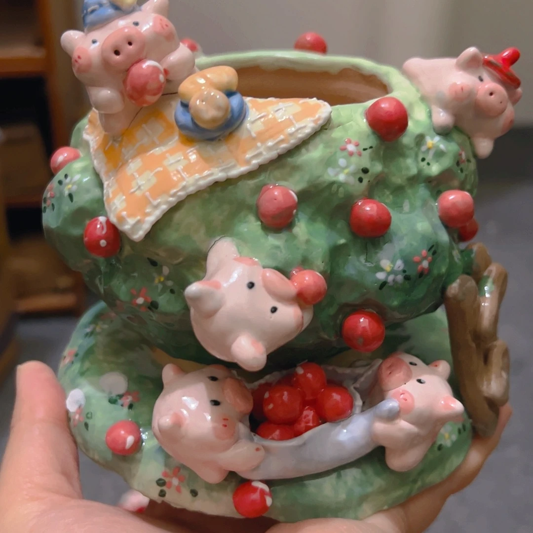 瑕疵双11活动优惠老梧家多肉花盆福福