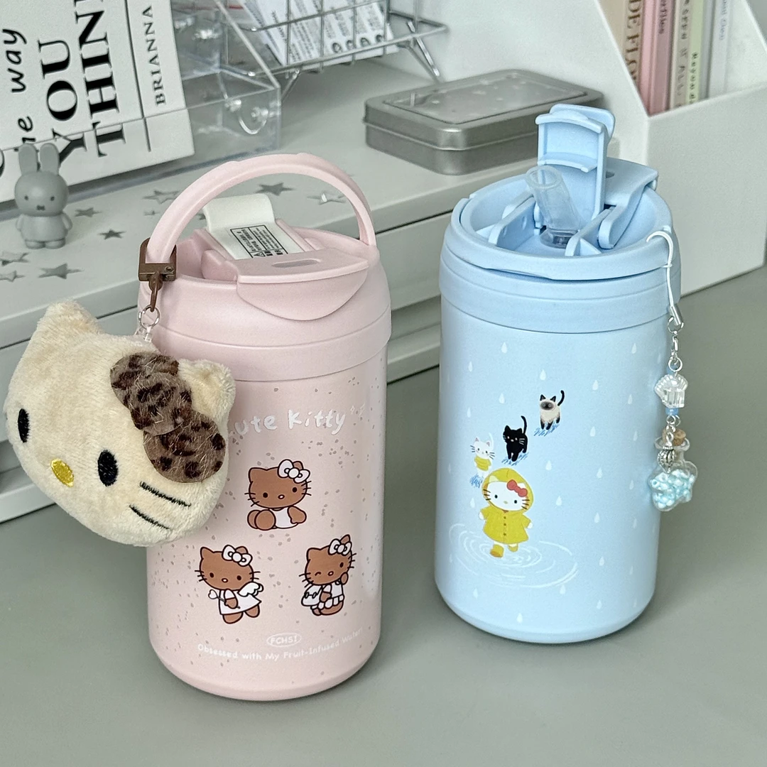 FCHSI原创KT不锈钢保温杯高颜值便携少女心2025新款高级感水杯