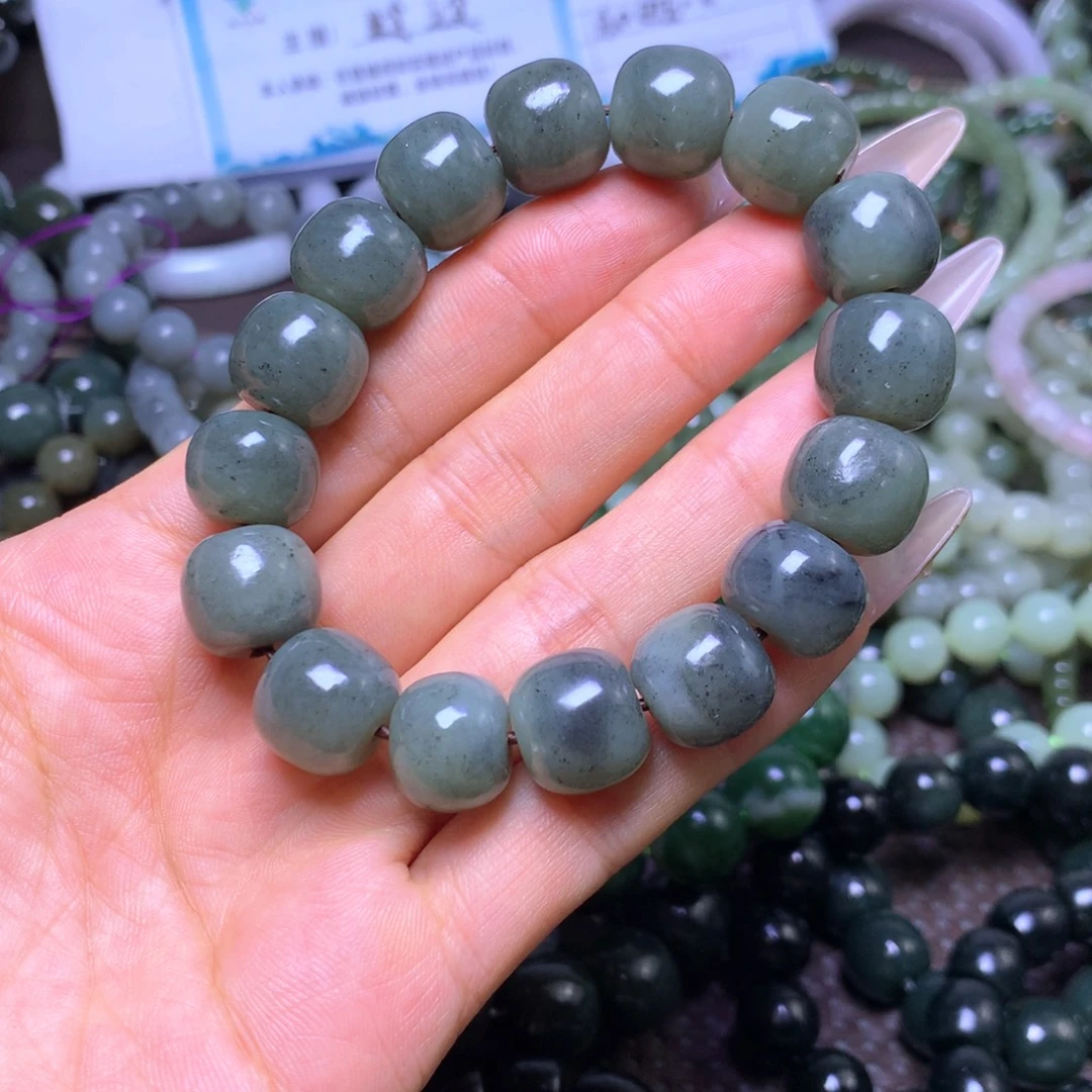 和田玉未镶嵌手串卡14