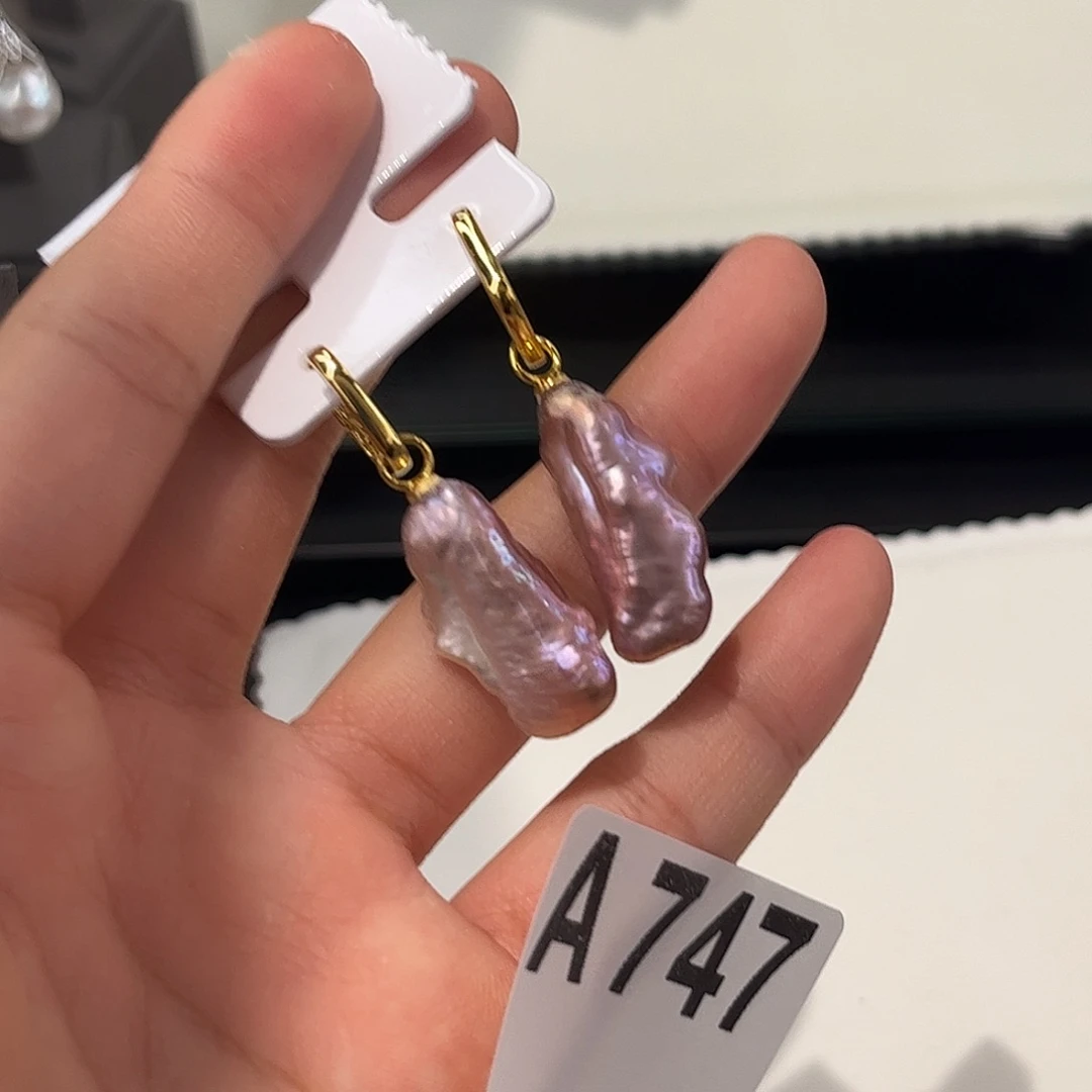 合金耳饰淡水珍珠