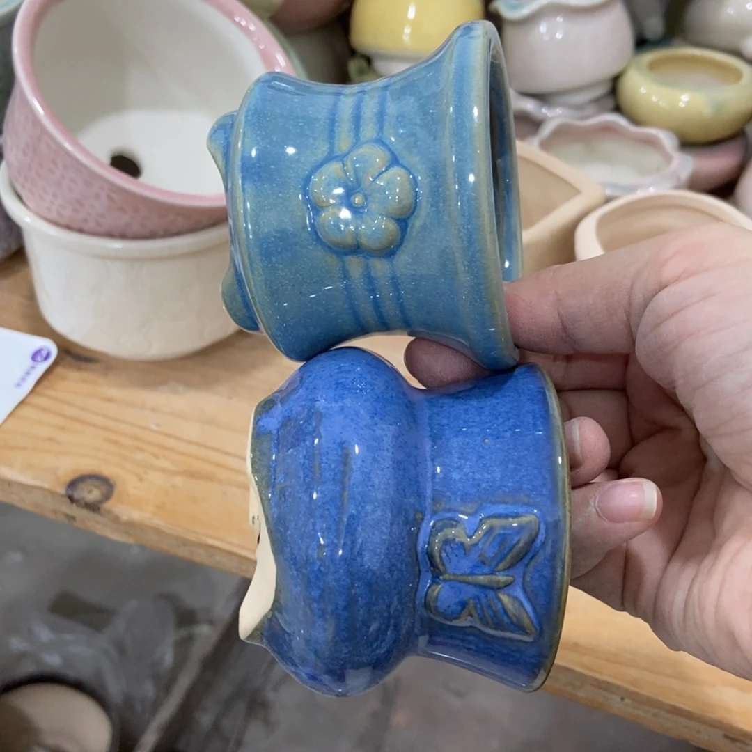红陶高温陶瓷花盆