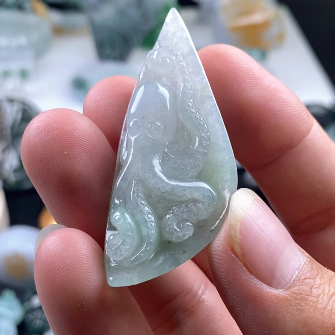 翡翠未镶嵌吊坠(不含链)